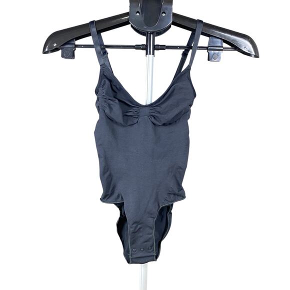 SKIMS Black Bodysuit Shapewear | Women Size S | Adjustable Straps, Slimming Fit - Picture 2 of 7